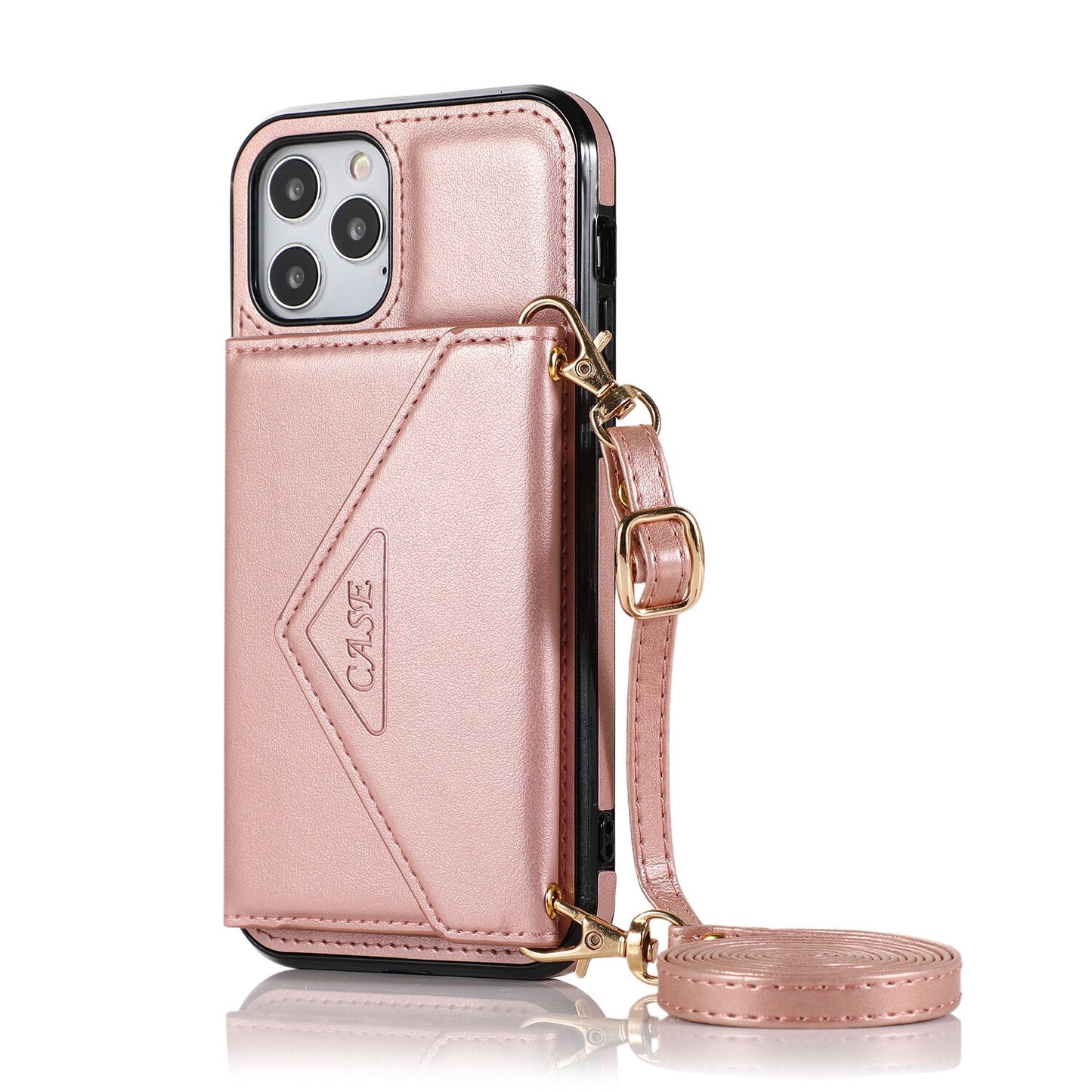 Wallet Case for iphone13promax Phone Case iphone12mini iPhone 11 Leather Case XR XSMAX Crossbody All-Inclusive Protective Cover